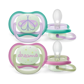 Philips Avent Night time 0-6M Girl Pacifier (SCF376/19)